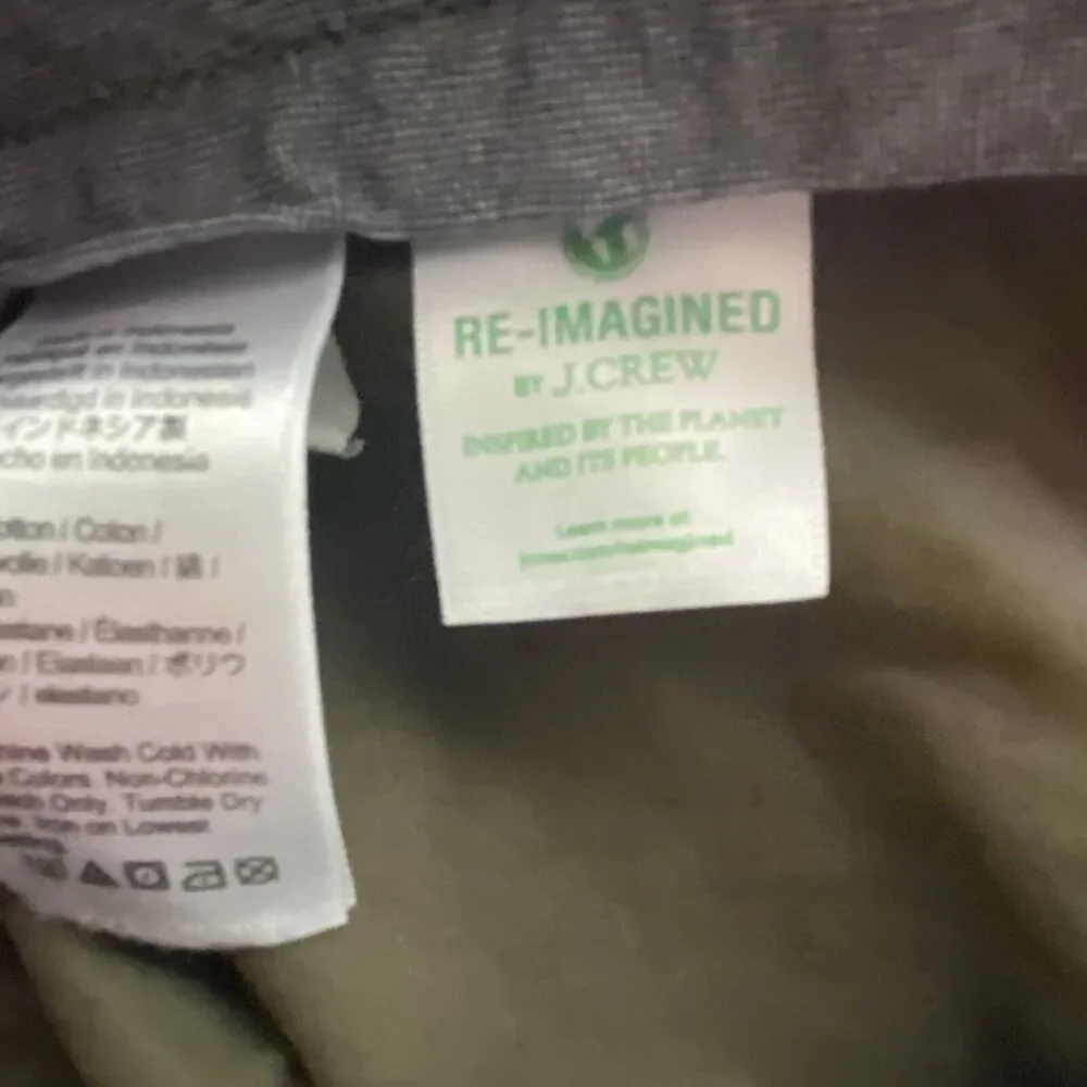 J. Crew 770 Straight Fit Stretch Chino Pants Men's 35x31 Green Casual Preppy